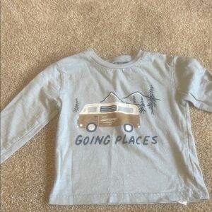 Adventure Van Kids Long Sleeve Tee - Light Gray